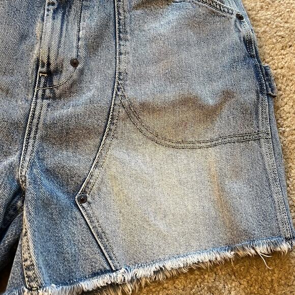 Current/Elliot The Goldmine Dream Water High Rise Light Wash Shorts - Picture 7 of 10